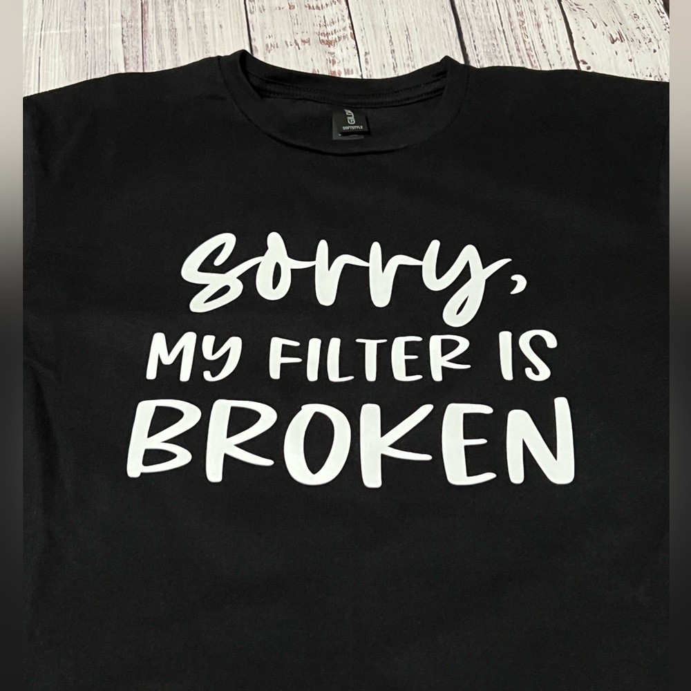 HAND CRAFTED Sarcastic Graphic Tee, Gildan SoftStyle, Medium, Black short Sleeve